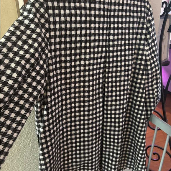 Chico's Black and White Gingham Button Down Jacket - Picture 8 of 12